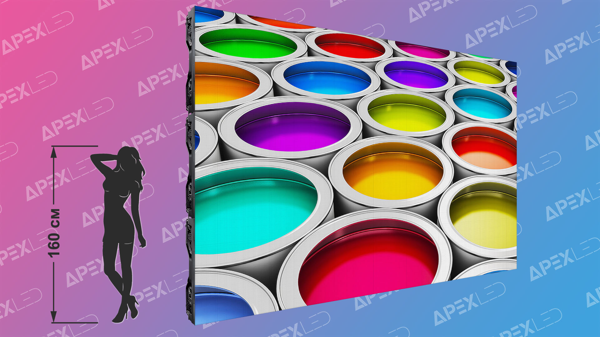 Светодиодный экран 3 х 4 м P8